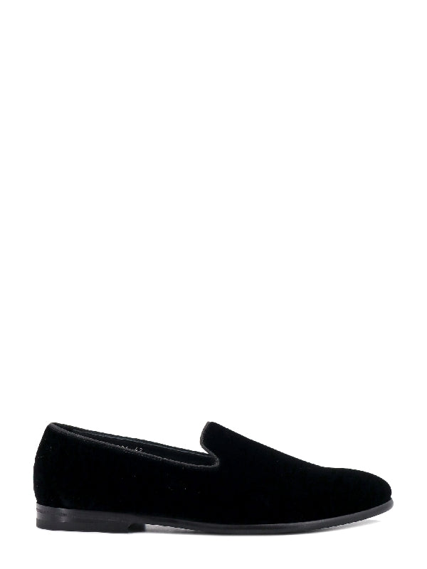 Black Velvet Loafer