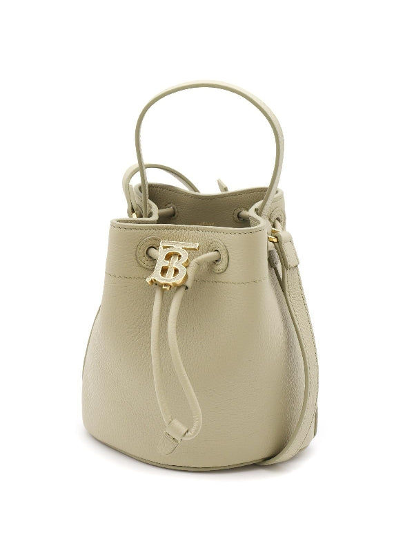 TB Logo Drawstring Mini Bucket Bag