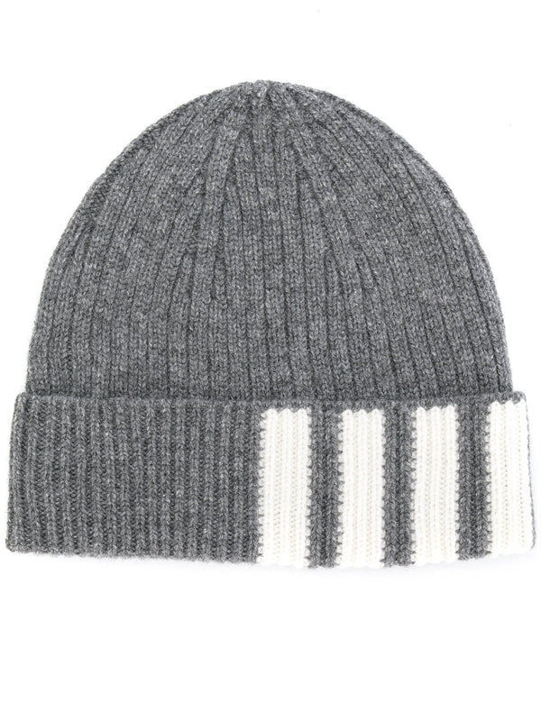 Thom Browne Grey Beanies