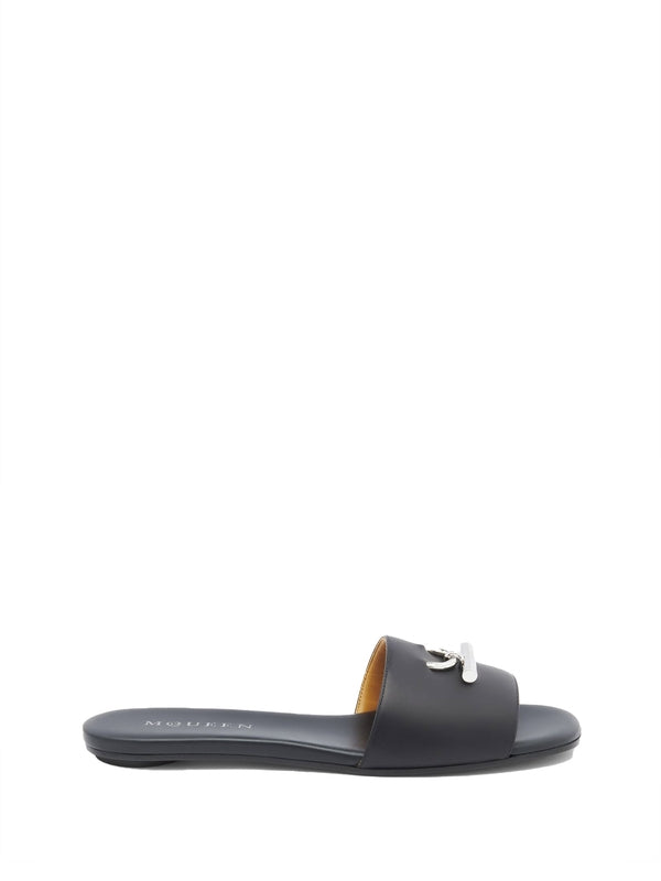 Alexander Mcqueen Black Slides