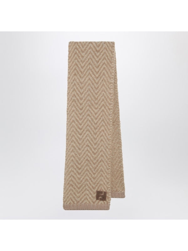 Fendi Brown Wool Mufflers