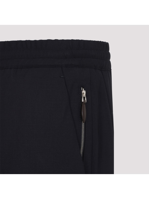 Jogger Detail Wool Pants