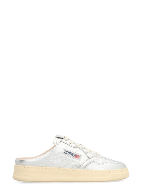 Medalist Metallic Leather Mule Sneakers
