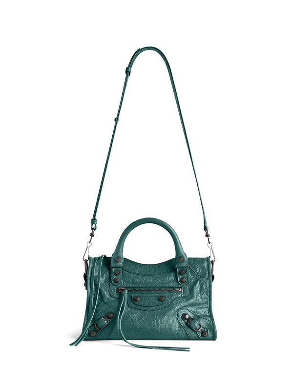 Balenciaga City Mini Green Tote Bags
