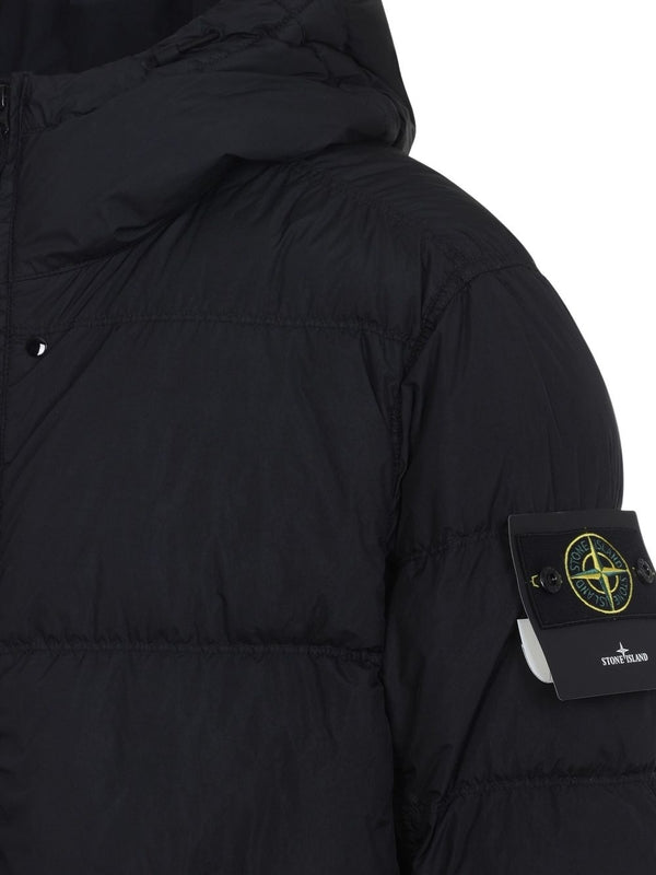 Wappen Patch Hooded Padding Jacket