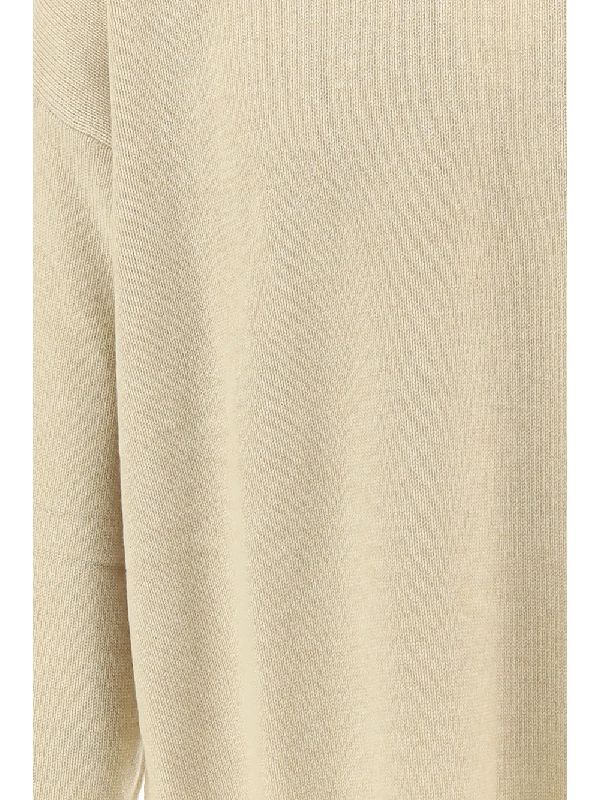 Beige Crewneck Cashmere Knit