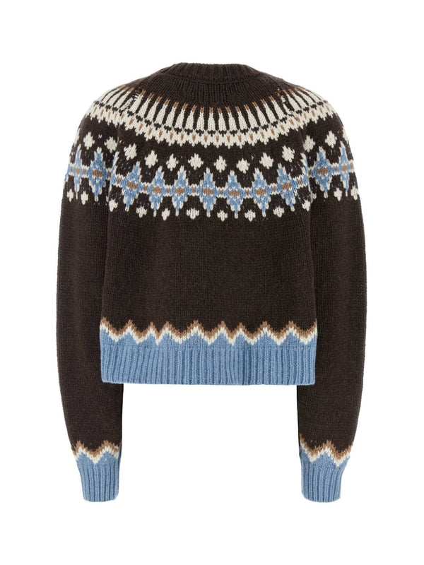 Jacquard
  Pattern Wool Knit