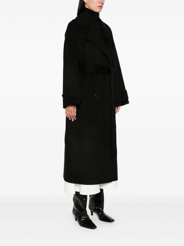 Double Breasted Wool Cashmere Coat