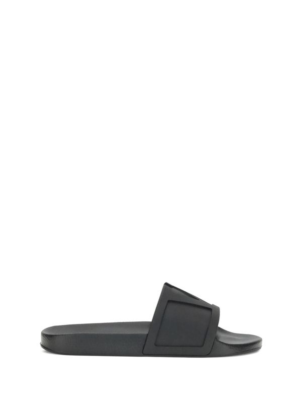 Valentino Black Slides