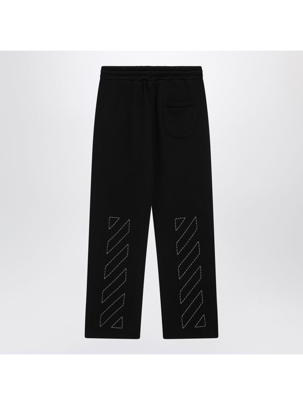 Off Logo Cotton Jogger Pants