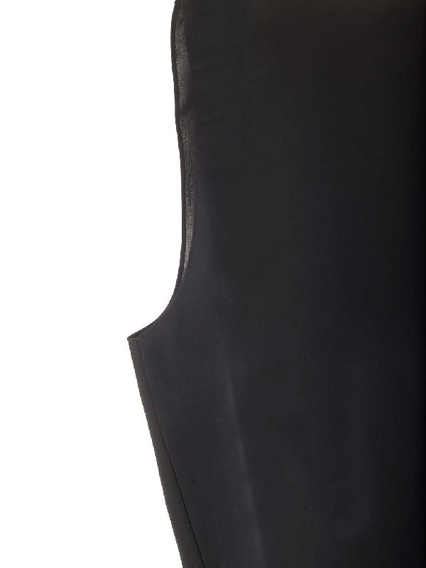 Crewneck Silk
  Sleeveless Top