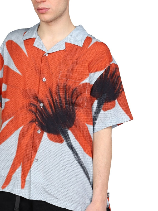 Flower Printing Short Sleeve Shirt