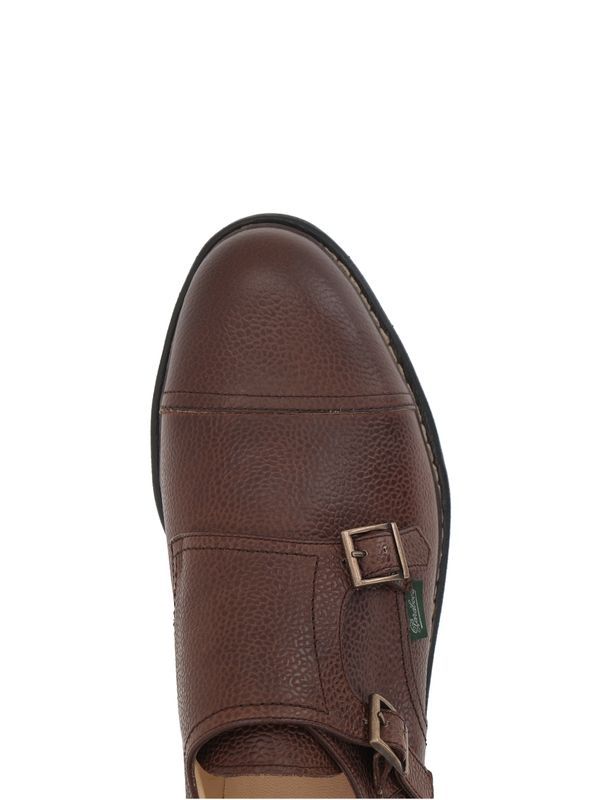 William Leather Monk Strap Shoes