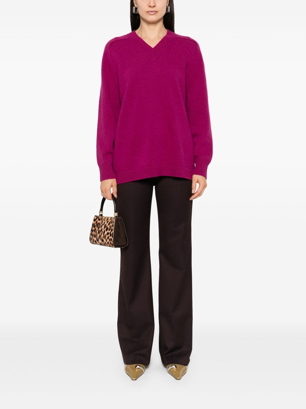 V-Neck Wool Cashmere Knit