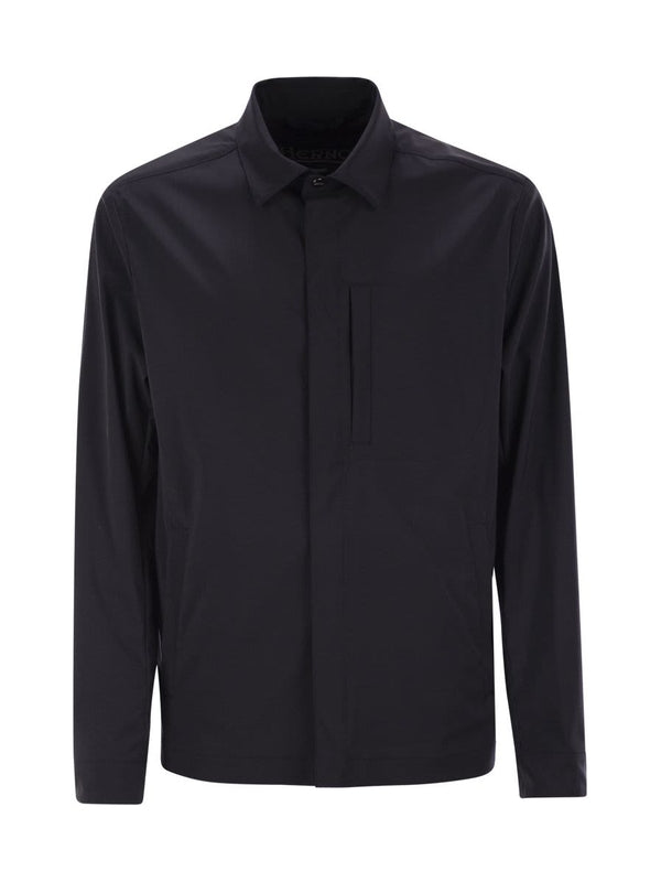 Pocket Detail Wool Blend Overshirt