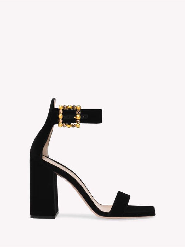 Wondy Velvet Sandal Heel