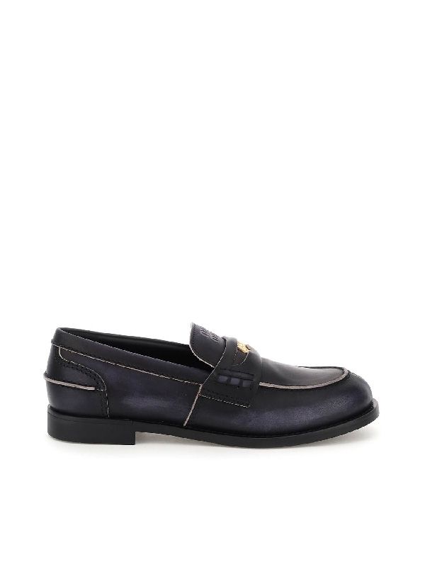 Vintage Leather Penny Loafers