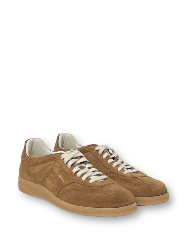 Double Buckle Suede Sneakers