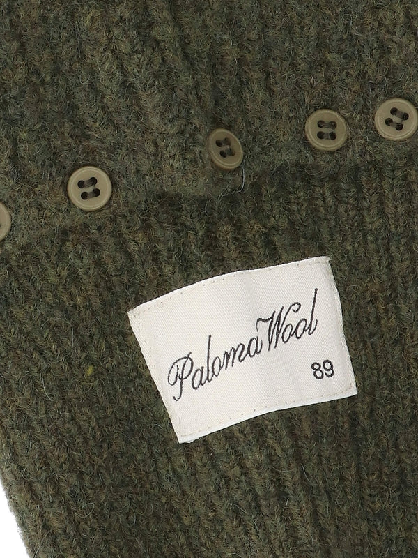 Logo Label Ribbed Balaclava