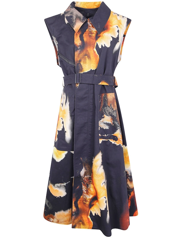 Y3 Navy Midi Dress
