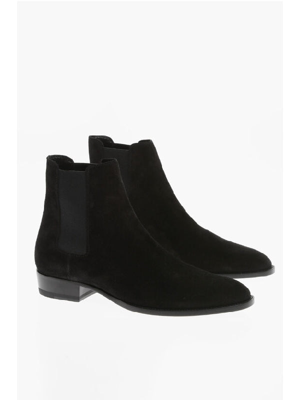 Saint Laurent Black Chelsea Boots