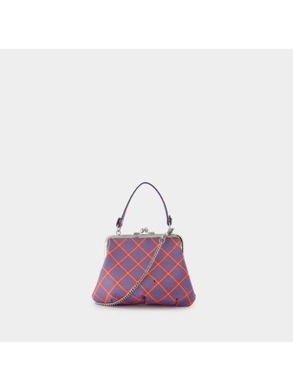 Check Pattern Orb Logo Tote Bag