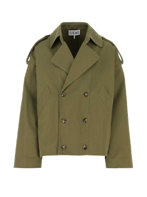 Trench Detail Balloon Jacket
