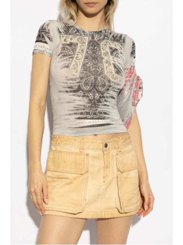 T-Dana Bandana Detail Short Sleeve T-Shirt