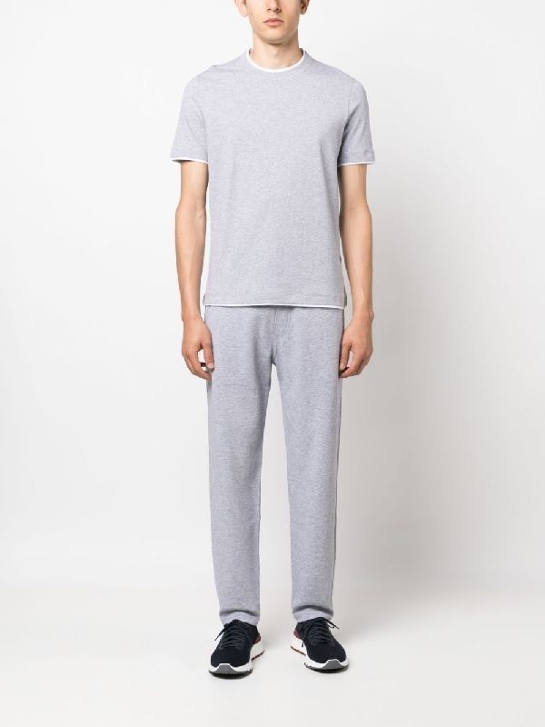 Drawstring Cotton Track Pants