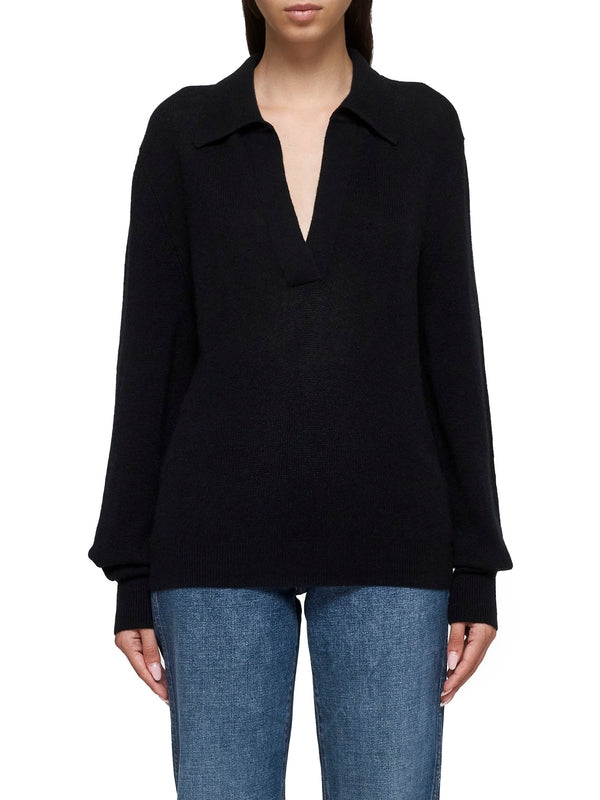 Jo Cashmere Polo Knit