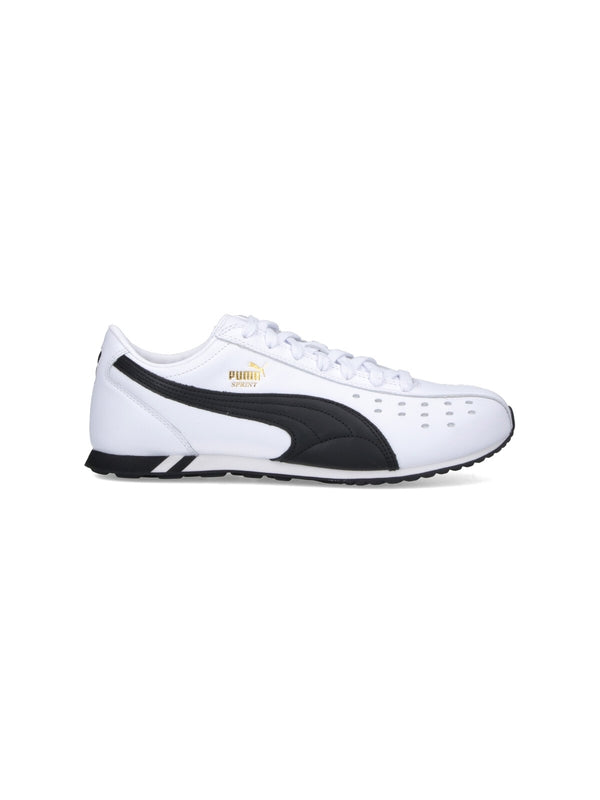 Puma White Low Top Sneakers