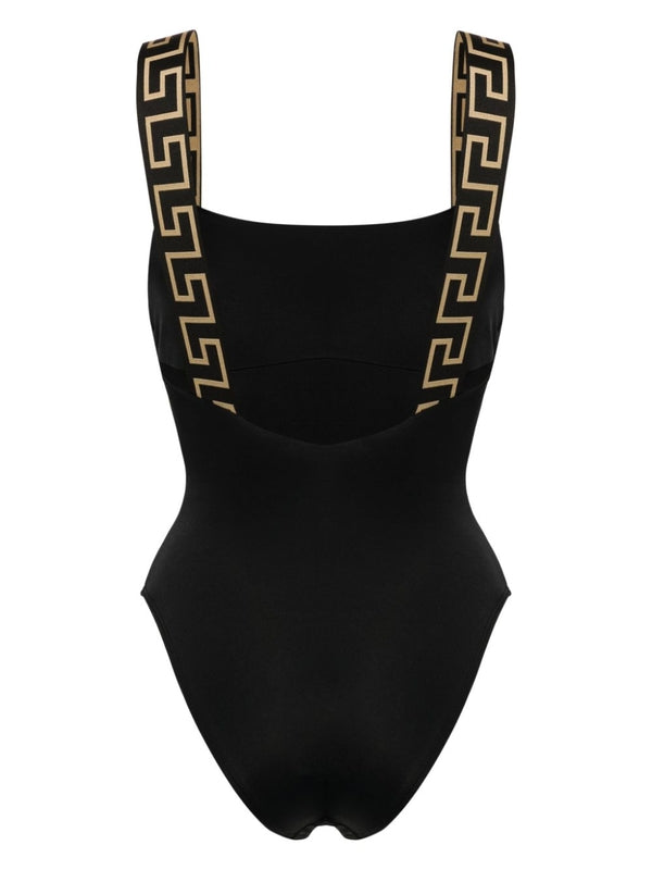 Black Jacquard Swimsuit