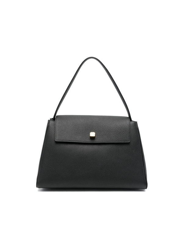 Square Ornament Leather Shoulder Bag