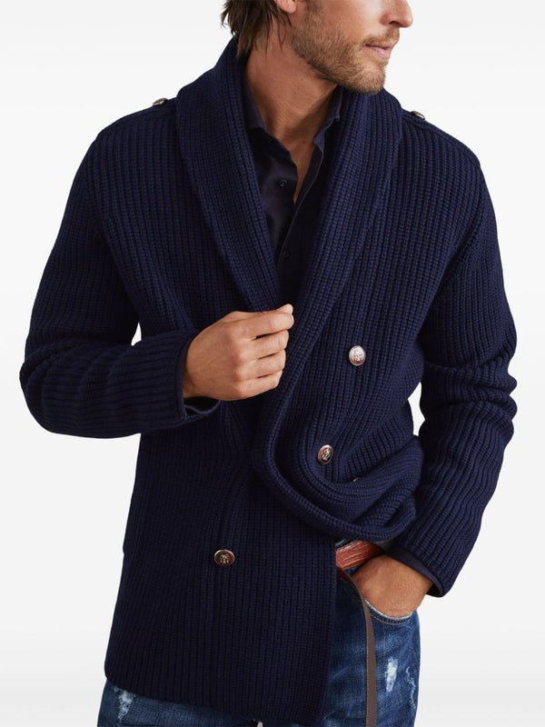 Wool Cashmere Rib
  Cardigan