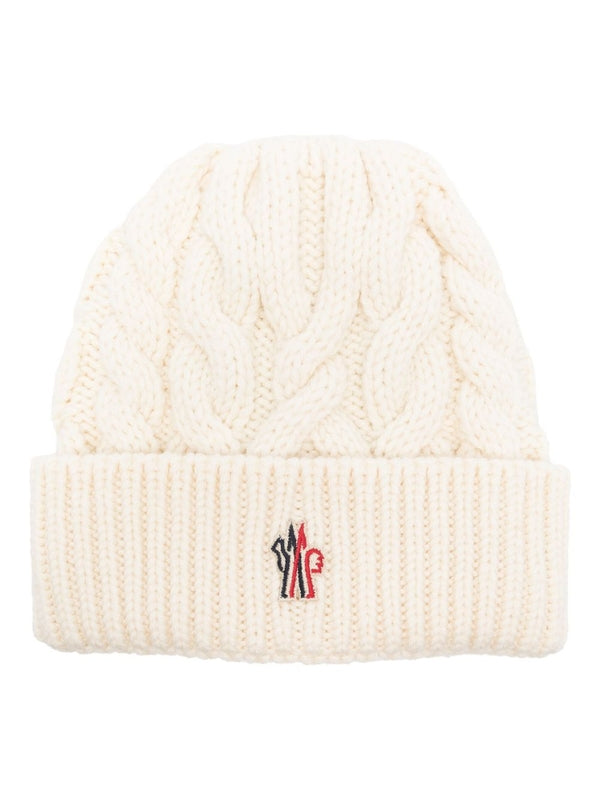 Moncler White Beanies