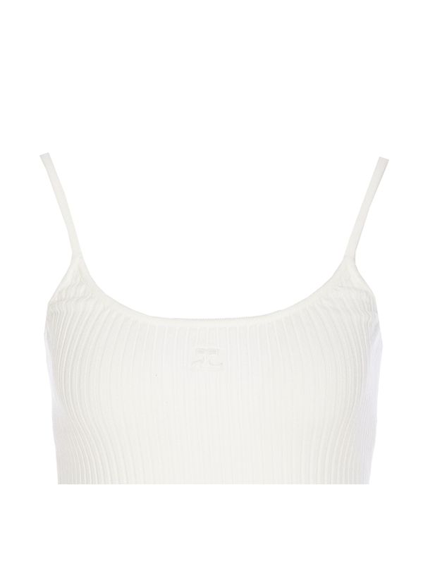 Logo Rib Sleeveless Top