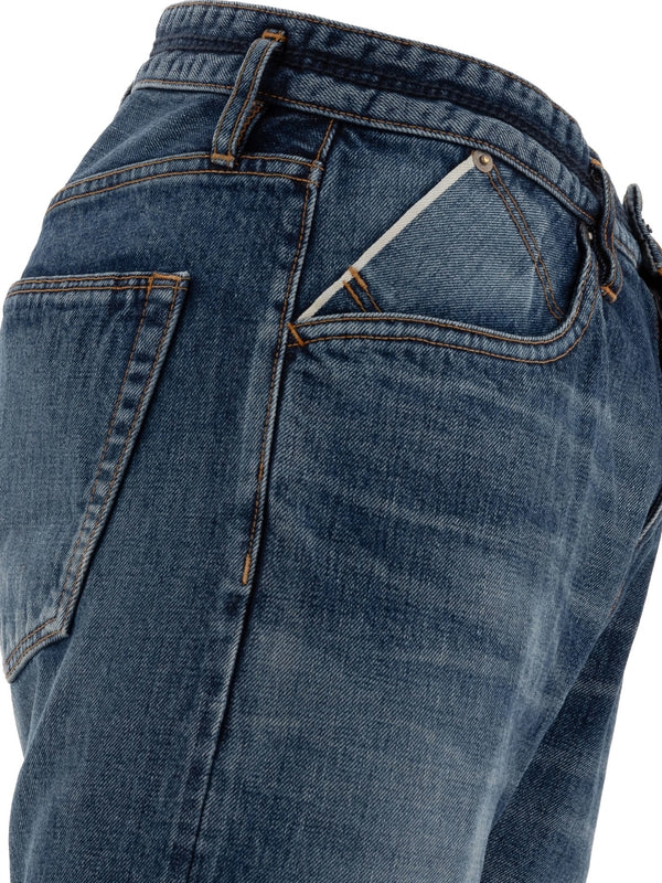 Pocket Detail Denim Pants