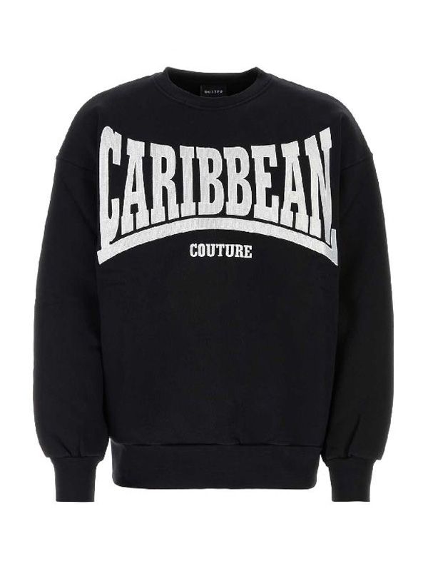 Slogan Printed Crewneck Sweatshirt