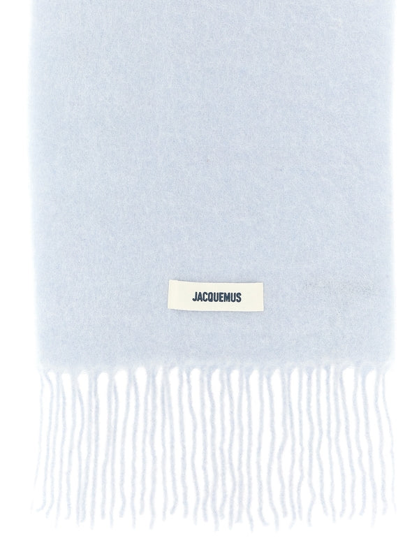 Jacquemus Blue Wool Mufflers