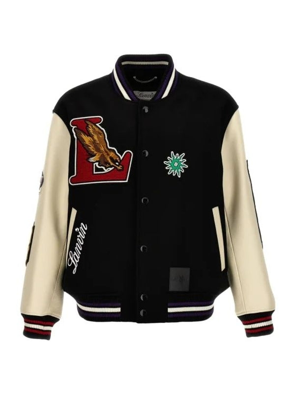 Applique Patch Varsity Jacket