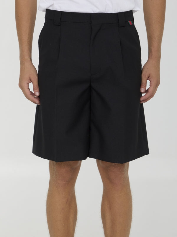 Web Detail Bermuda Shorts - Jente