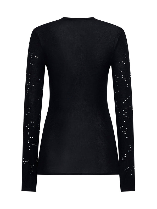 Rhinestone Long Sleeve Top