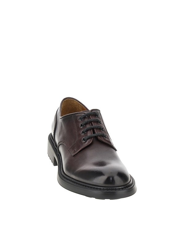 Ducals Burgundy Lace-Up Shoes