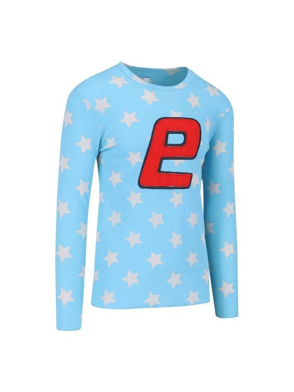 Star Printing Long-Sleeve Top