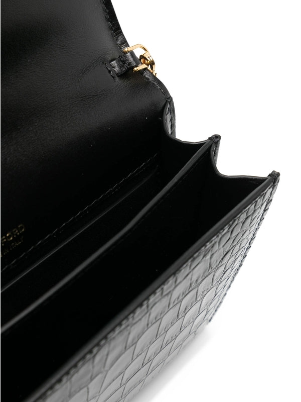 Whitney Croc Effect Mini
  Shoulder Bag