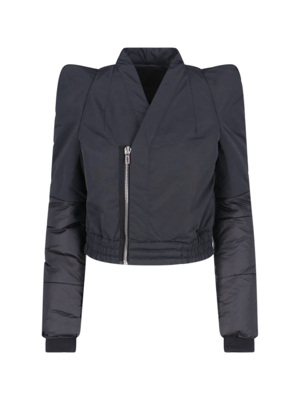 V-Neck Padded Bomber - Jente