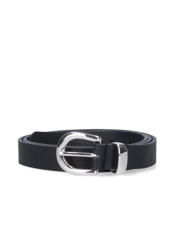 Sunflower Black Leather Belts