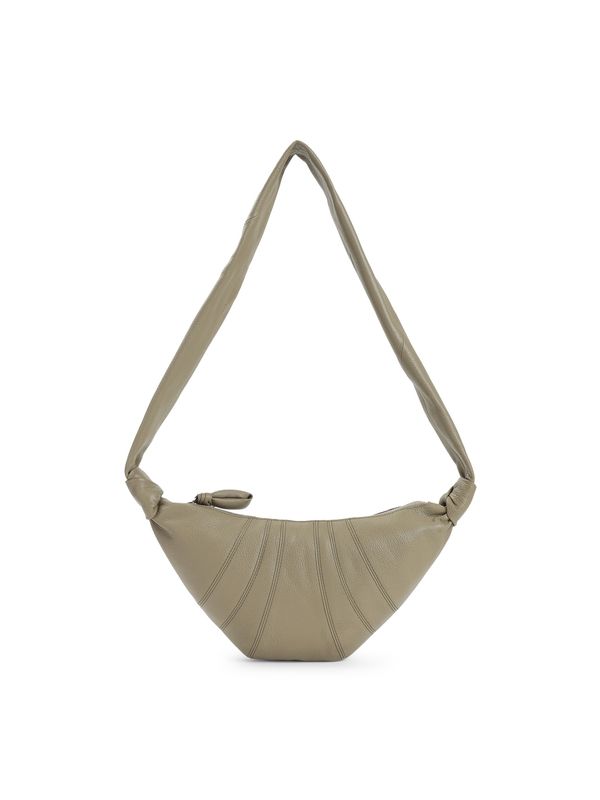 Croissant Grain Leather Small Shoulder Bag