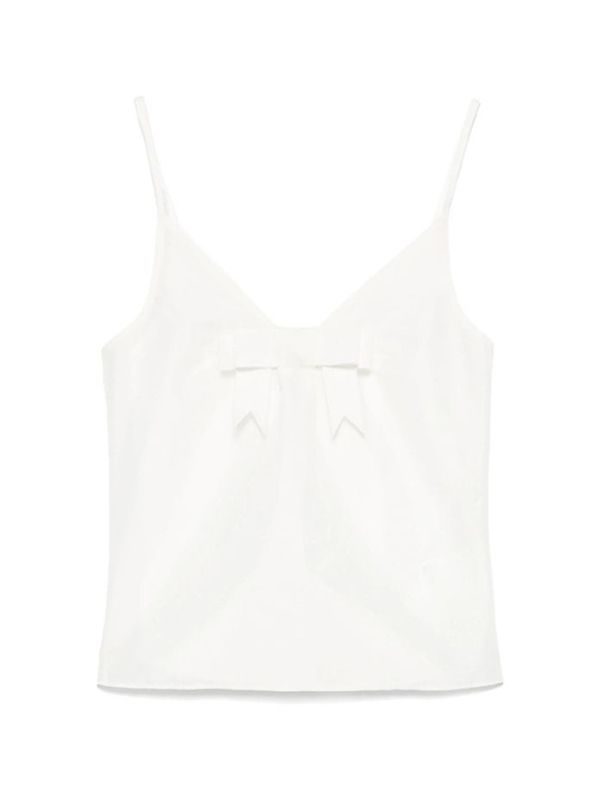 Bow Detail Nylon Blend Tank Top