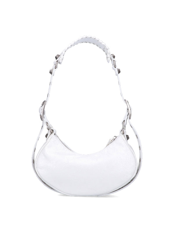 White Lambskin Le Cagole Bag XS